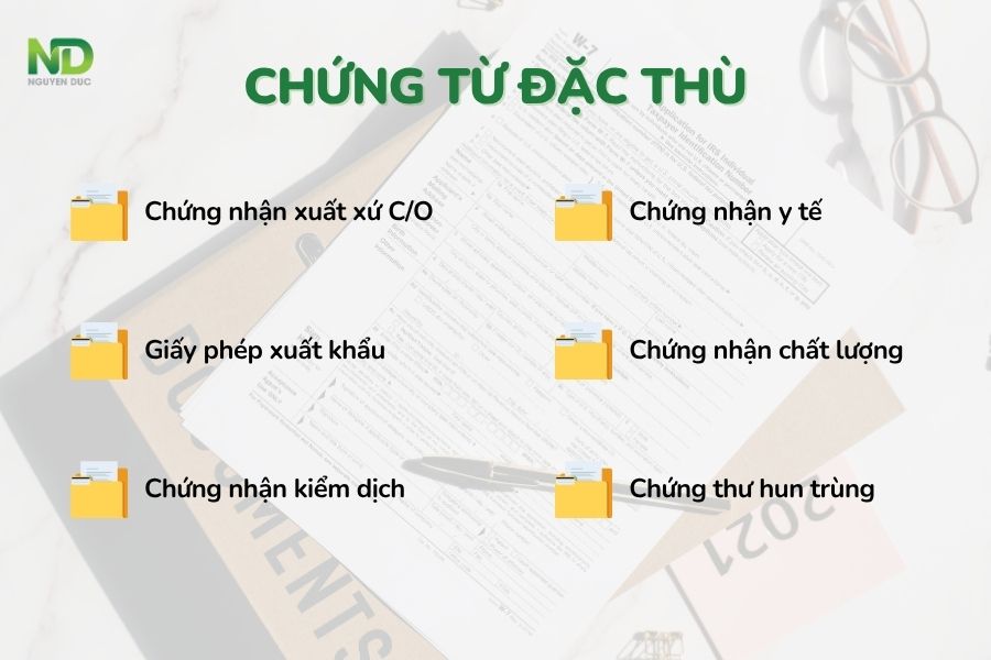 Các chứng từ đặc thù
