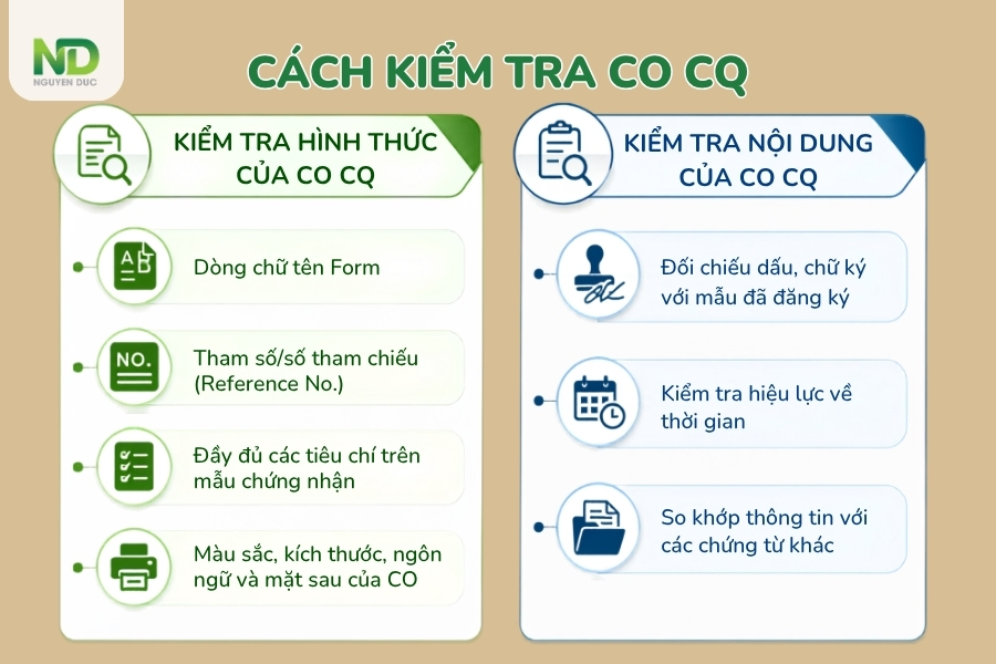 Cách kiểm tra CO CQ