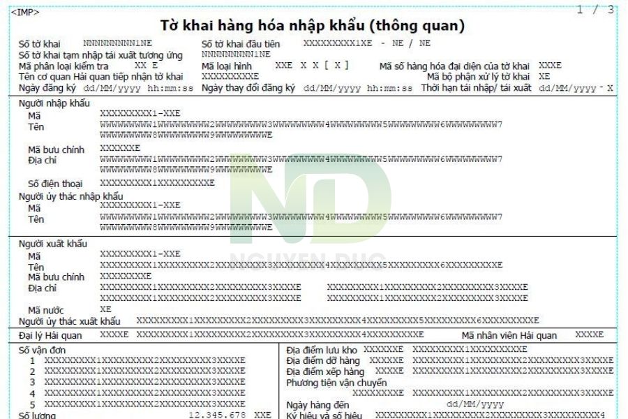 Tờ khai hải quan là gì?