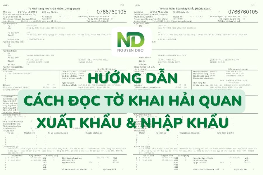 Cách đọc tờ khai hải quan cơ bản dành cho người mới