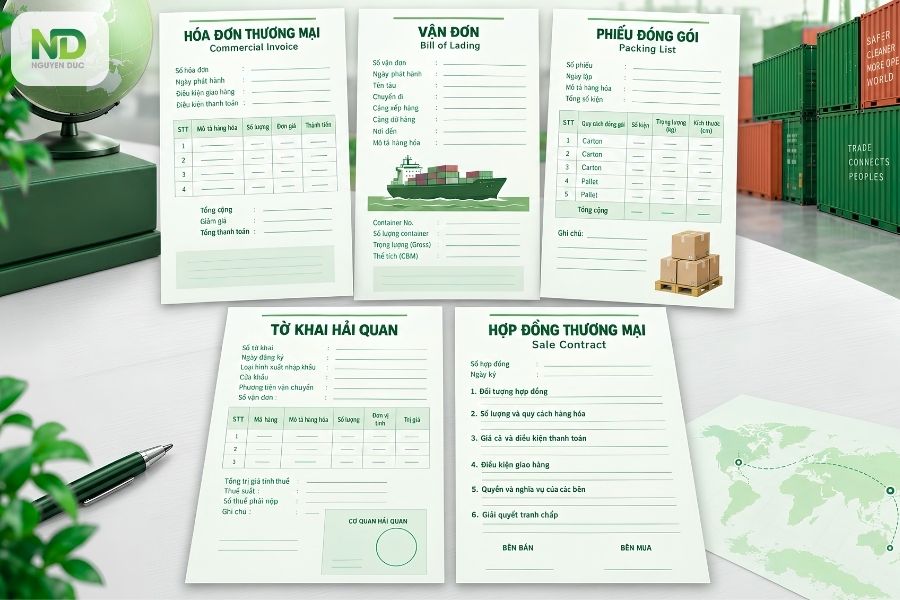 Bộ chứng từ thanh toán quốc tế gồm những gì?
