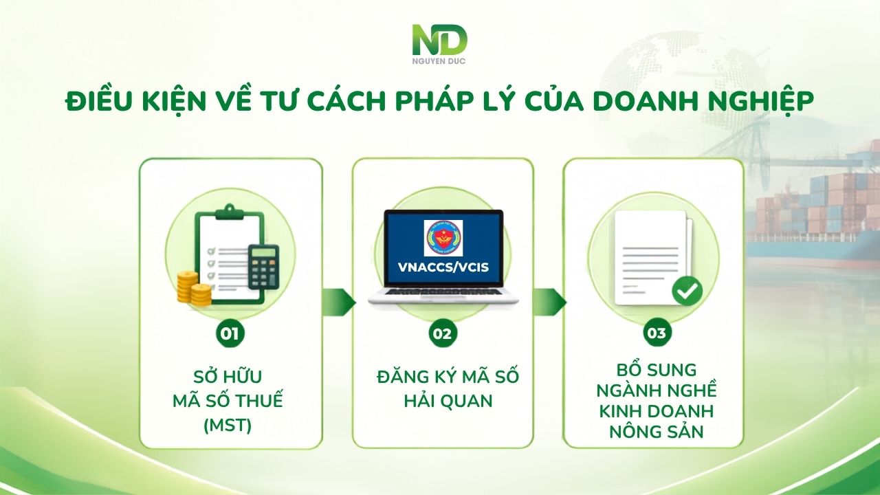 Điều kiện về tư cách pháp lý của doanh nghiệp