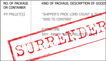 Surrender Bill of Lading Là Gì-Tại Sao Lại Sử Dụng [cập nhật 2020]